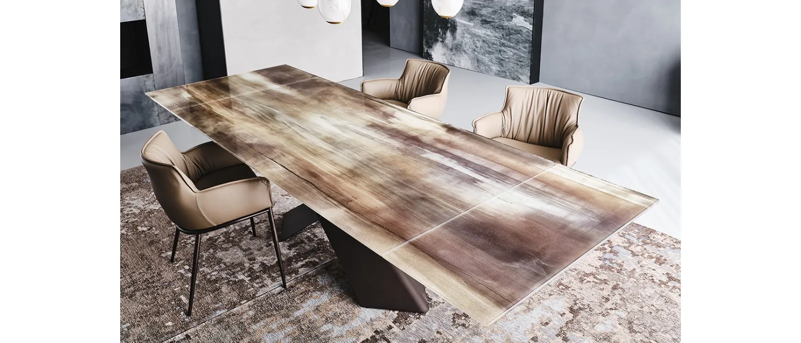 Tavolo Tyron Cristalart Drive di Cattelan Italia