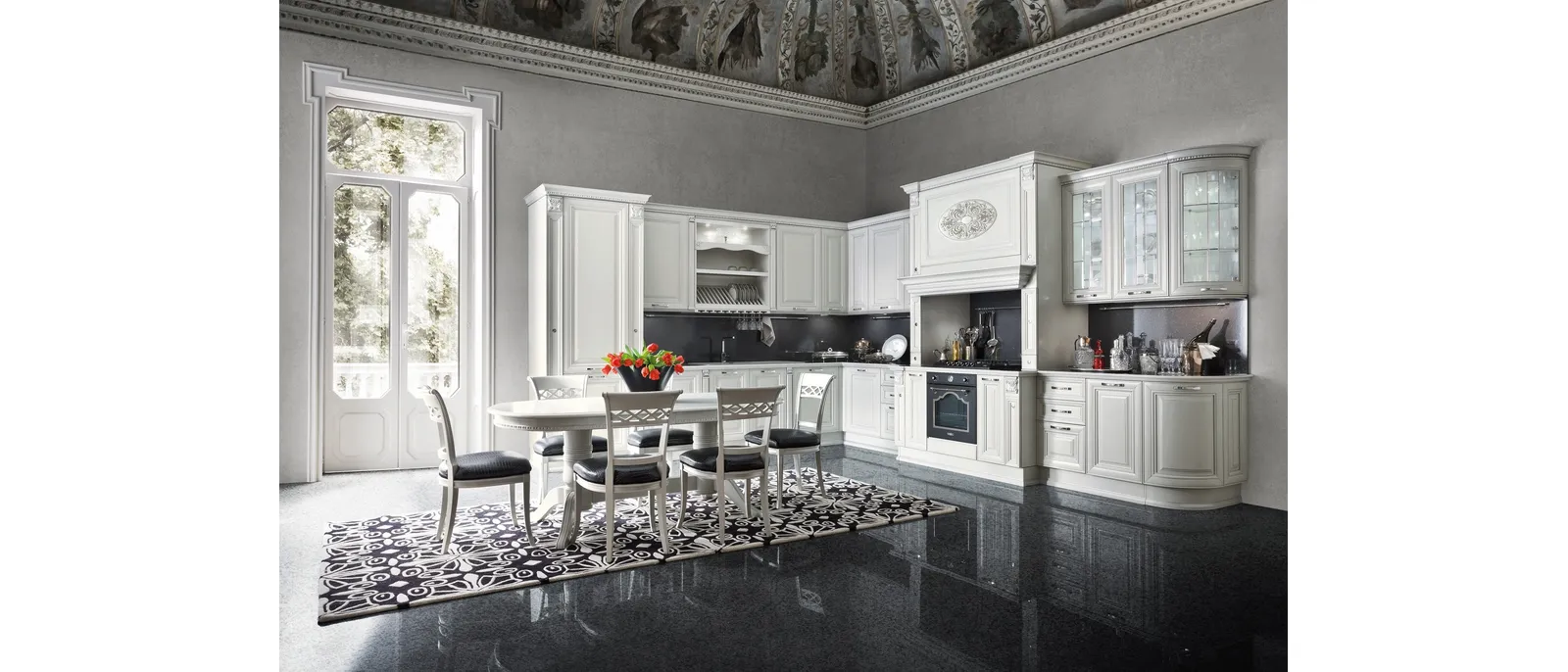 Cucina Classica angolare Ginevra 04 di Ar-Tre