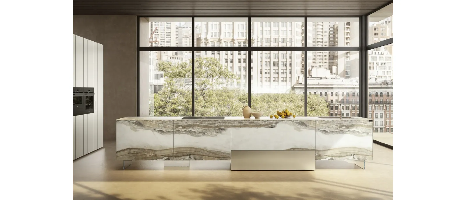 Cucina Design con isola 36e8 Project 2815 di Lago