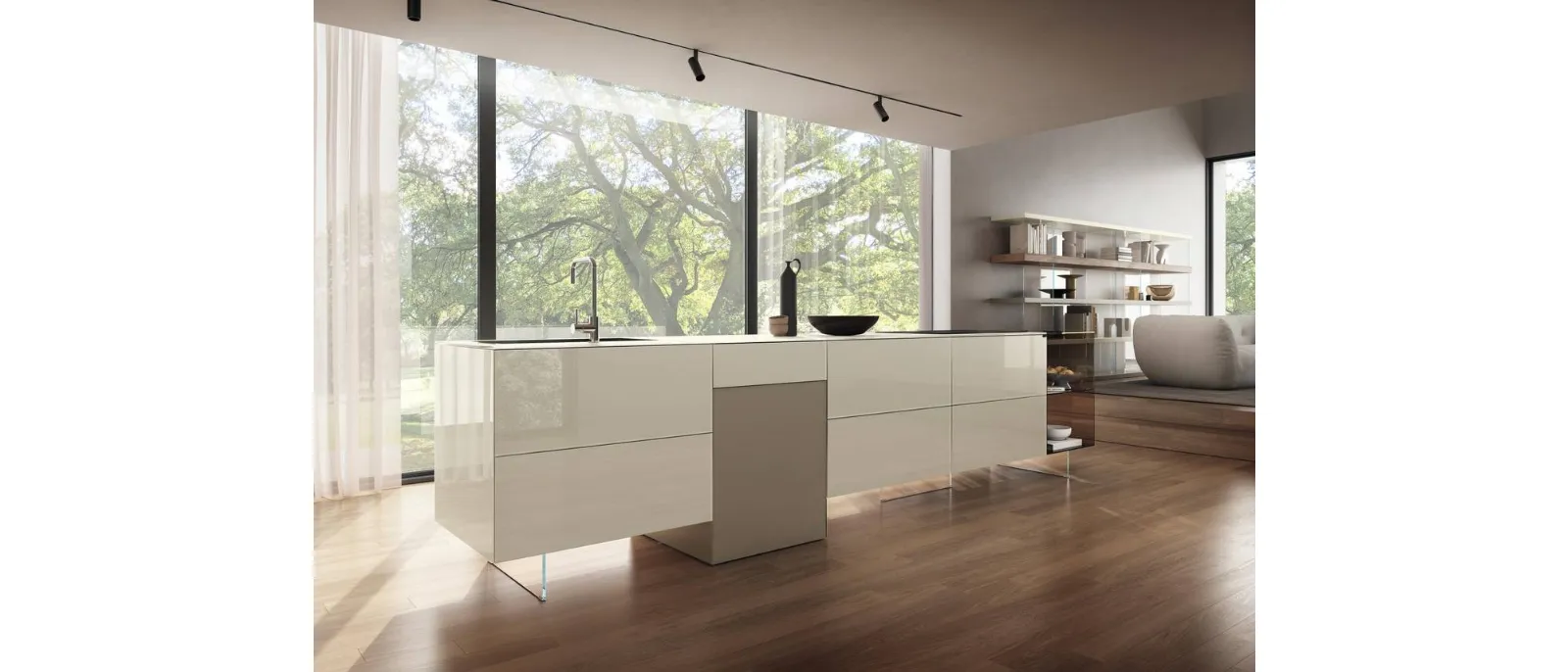 Cucina Design con isola 36e8 Project 2817 di Lago