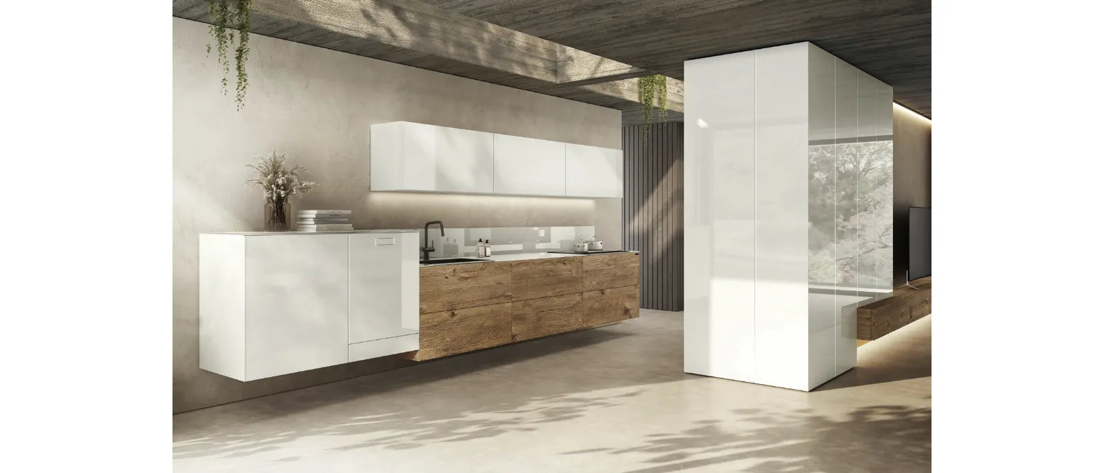 Cucina Design lineare 36e8 Project 2818 di Lago