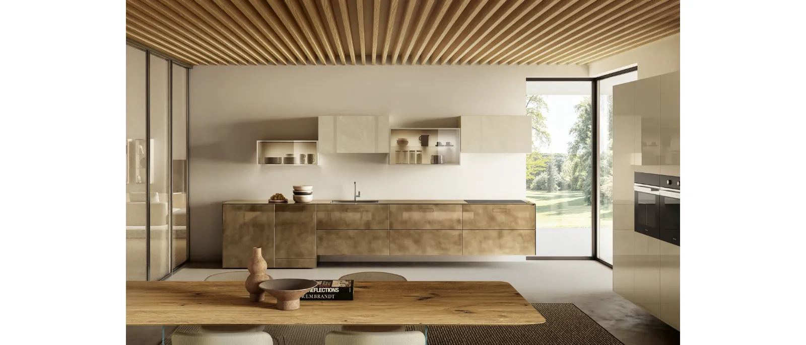 Cucina Design ad angolo 36e8 Project 2819 di Lago