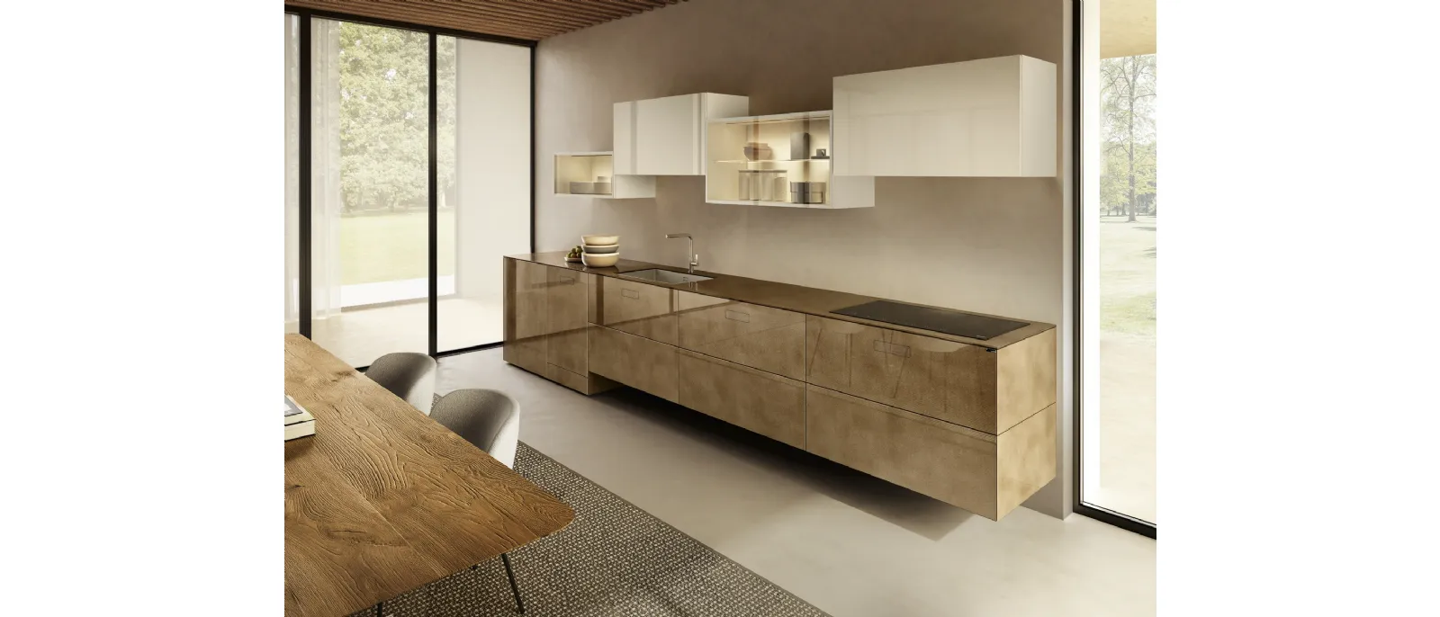 Cucina Design ad angolo 36e8 Project 2819 di Lago