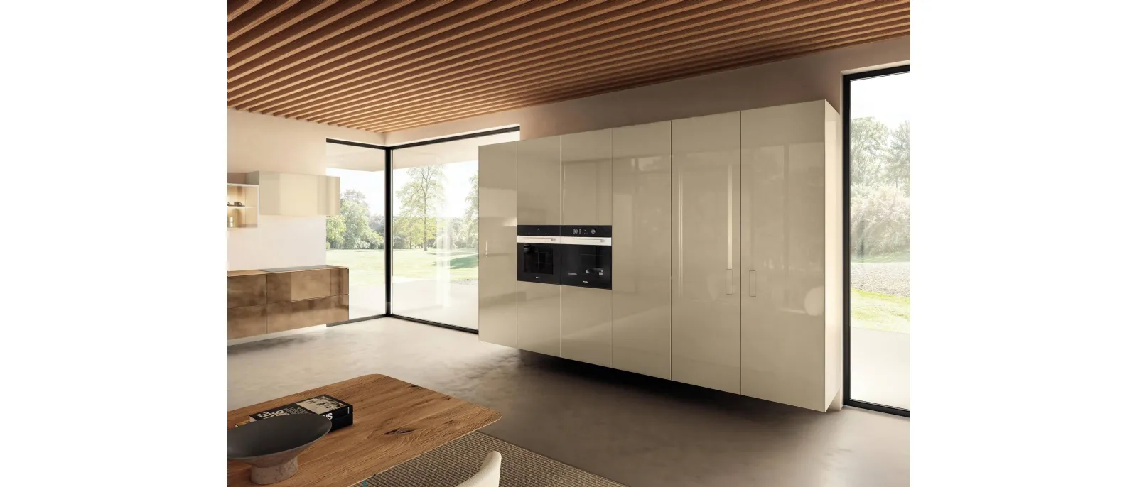 Cucina Design ad angolo 36e8 Project 2819 di Lago