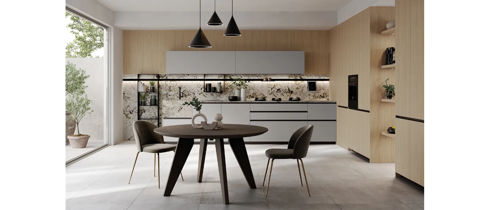 Cucina Design ad angolo Isabel 02 di Zecchinon Cucine