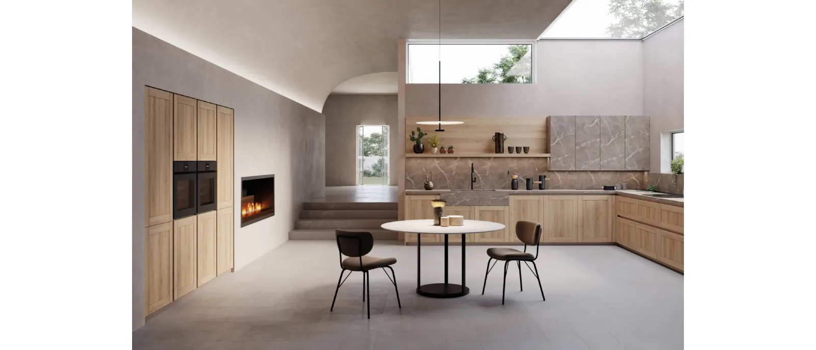 Cucina Design angolare K105 07 di Zecchinon Cucine