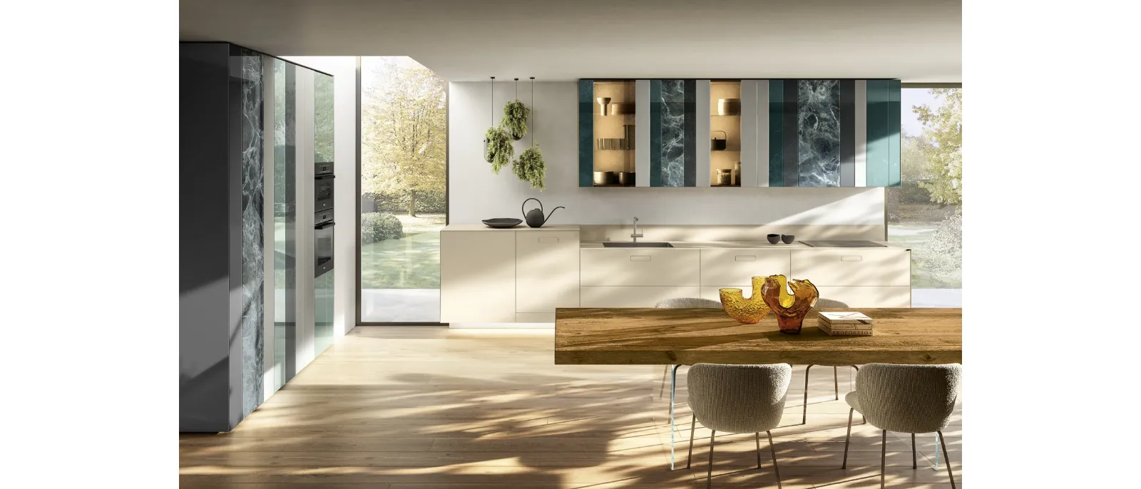 Cucina Design ad angolo NOW Project 2831 di Lago