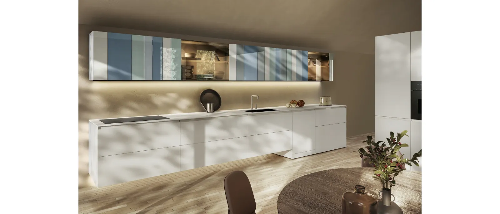 Cucina Design ad angolo NOW Project 2833 di Lago