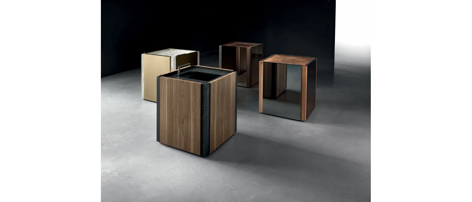 Cucina Design  monoblocco Ono Fire & Water di Binova
