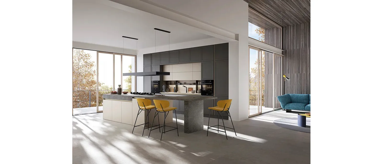 Cucina Moderna con isola Elite 02 di Ar-Tre