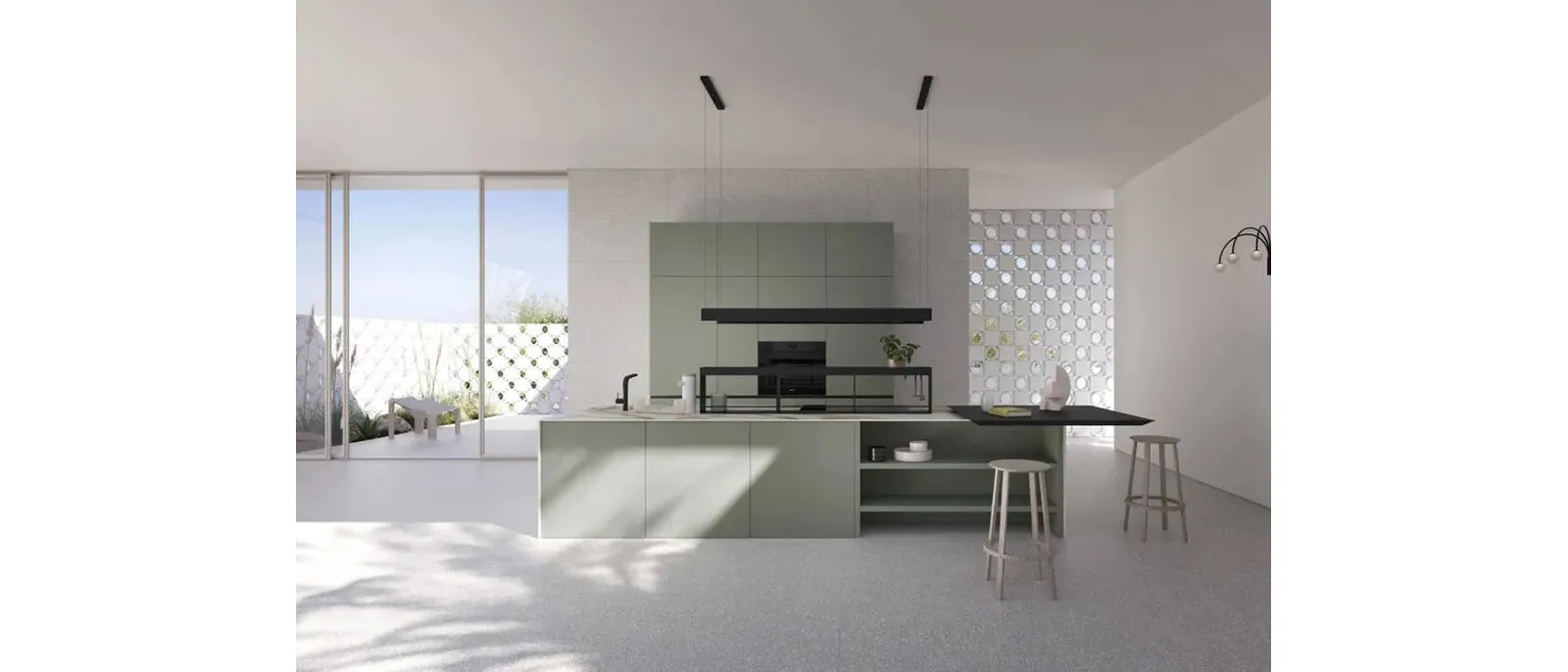 Cucina Moderna con isola Sky 01 di Ar-Tre