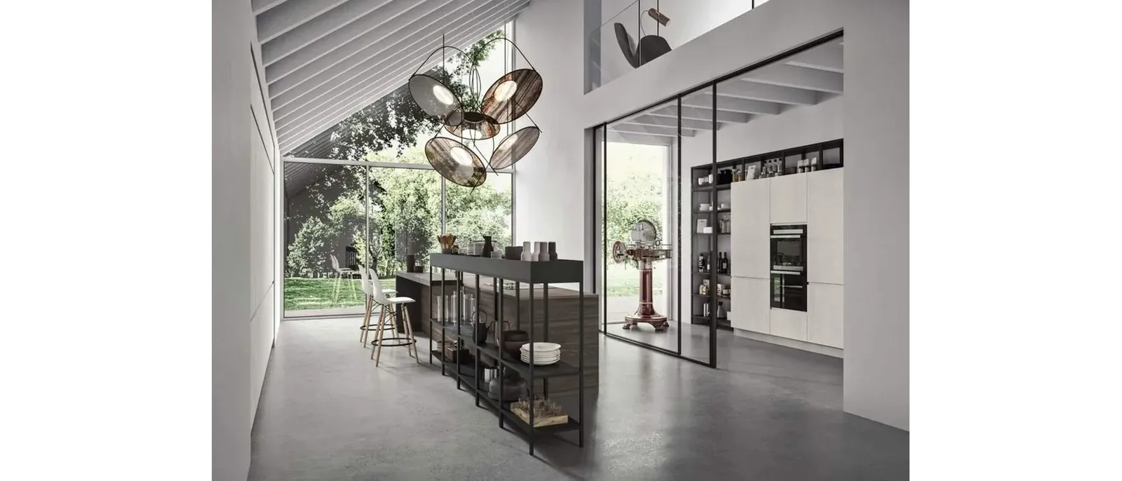 Cucina Moderna con isola Fly Evo Flo Evo 01 di Ar-Tre