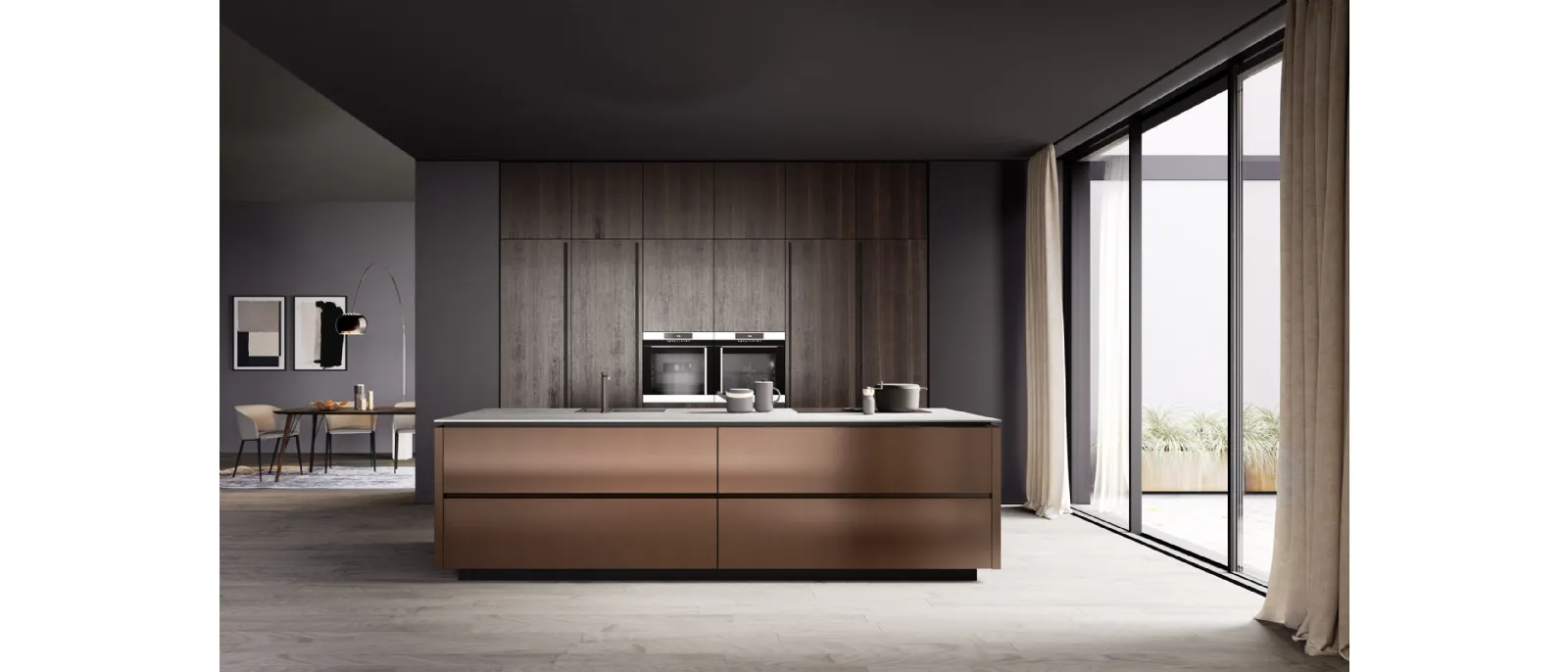 Cucina M2 Goccia Rame di Meson's Cucine
