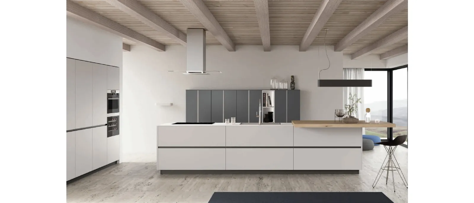 Cucina Moderna M2 Linea Grigio Efeso di Meson's Cucine