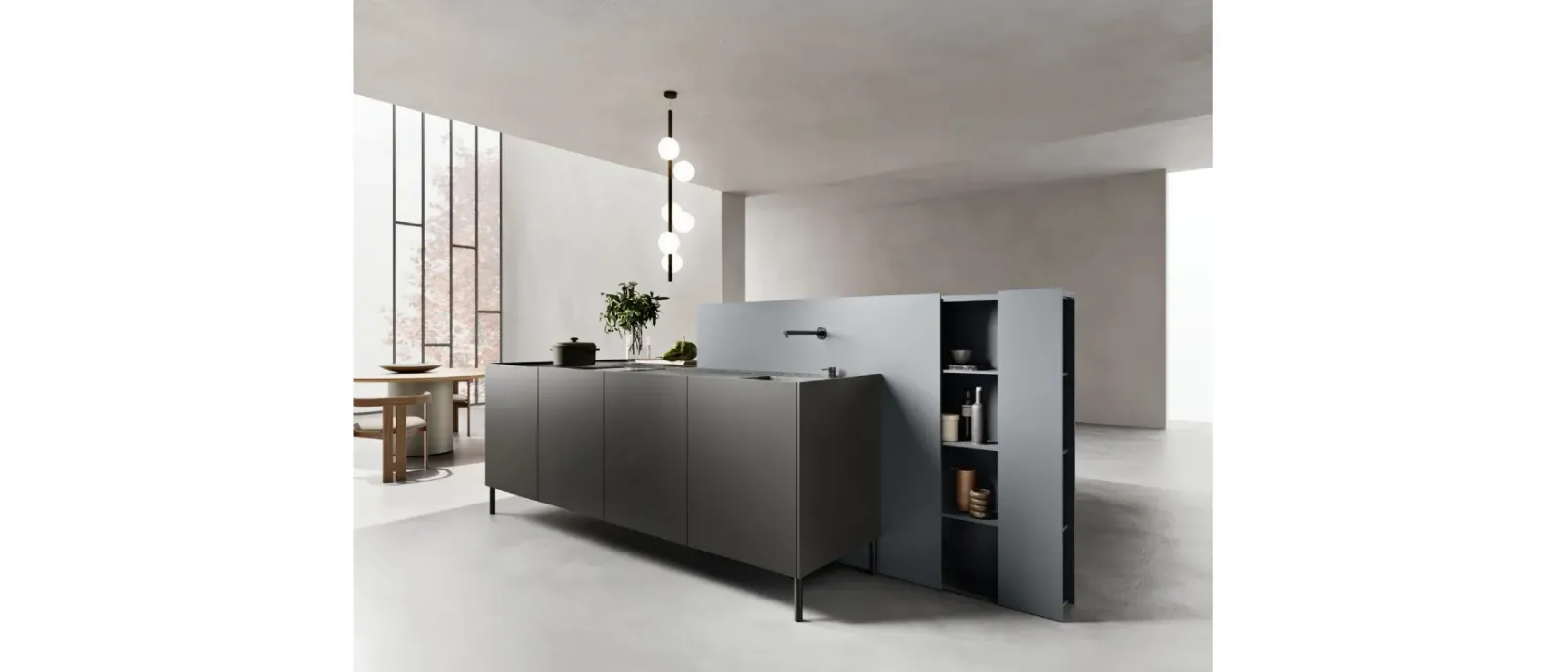 Cucina moderna ME Slim Ossidato Lava di Meson's Cucine