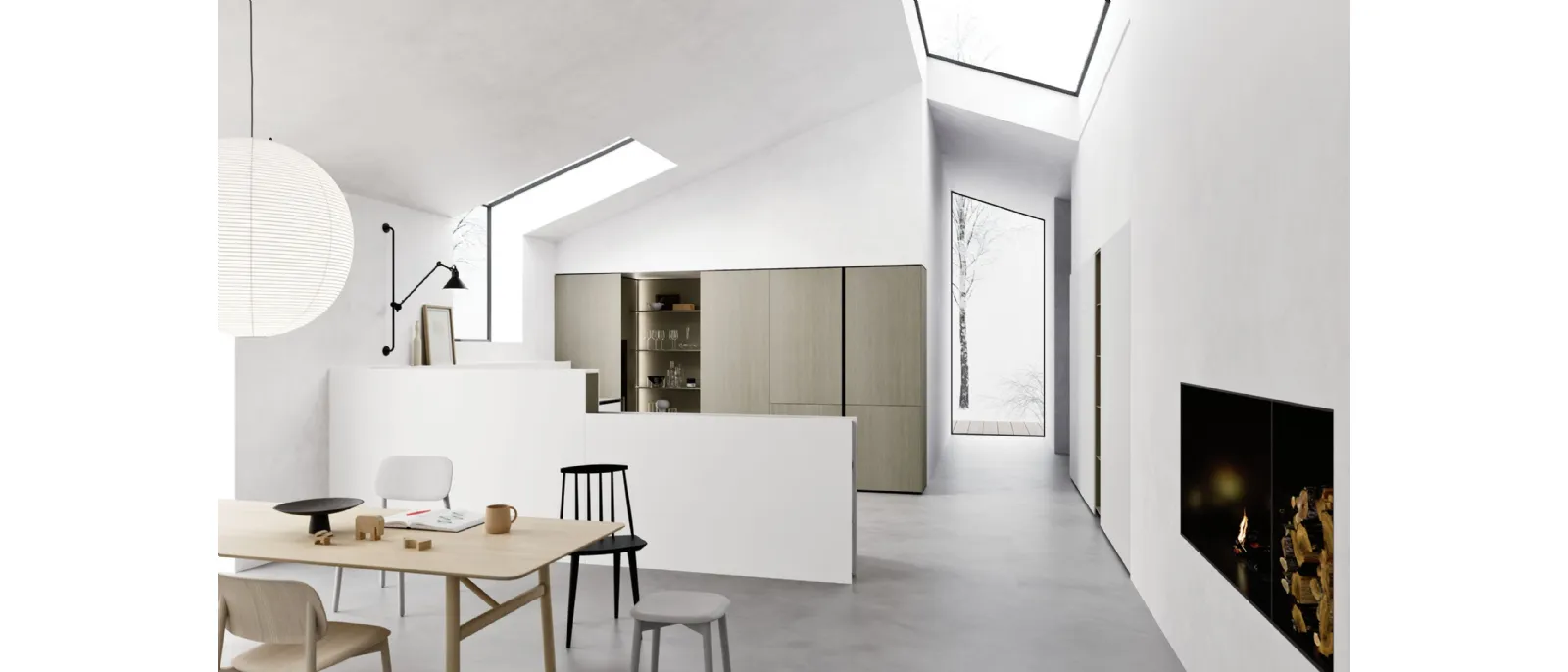 Cucina Moderna angolare ME Trim Artico di Meson's Cucine