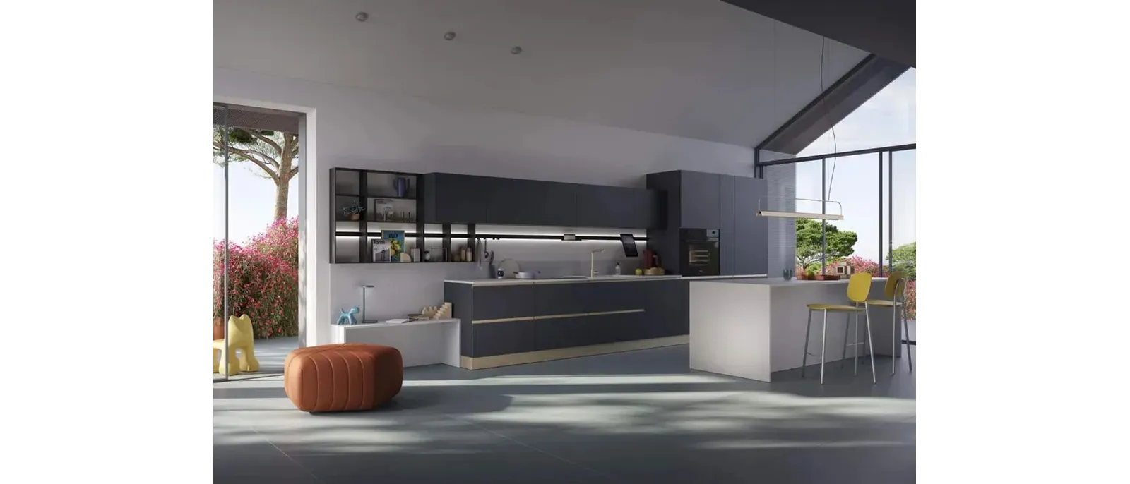 Cucina Moderna con isola Sky 02 di Ar-Tre