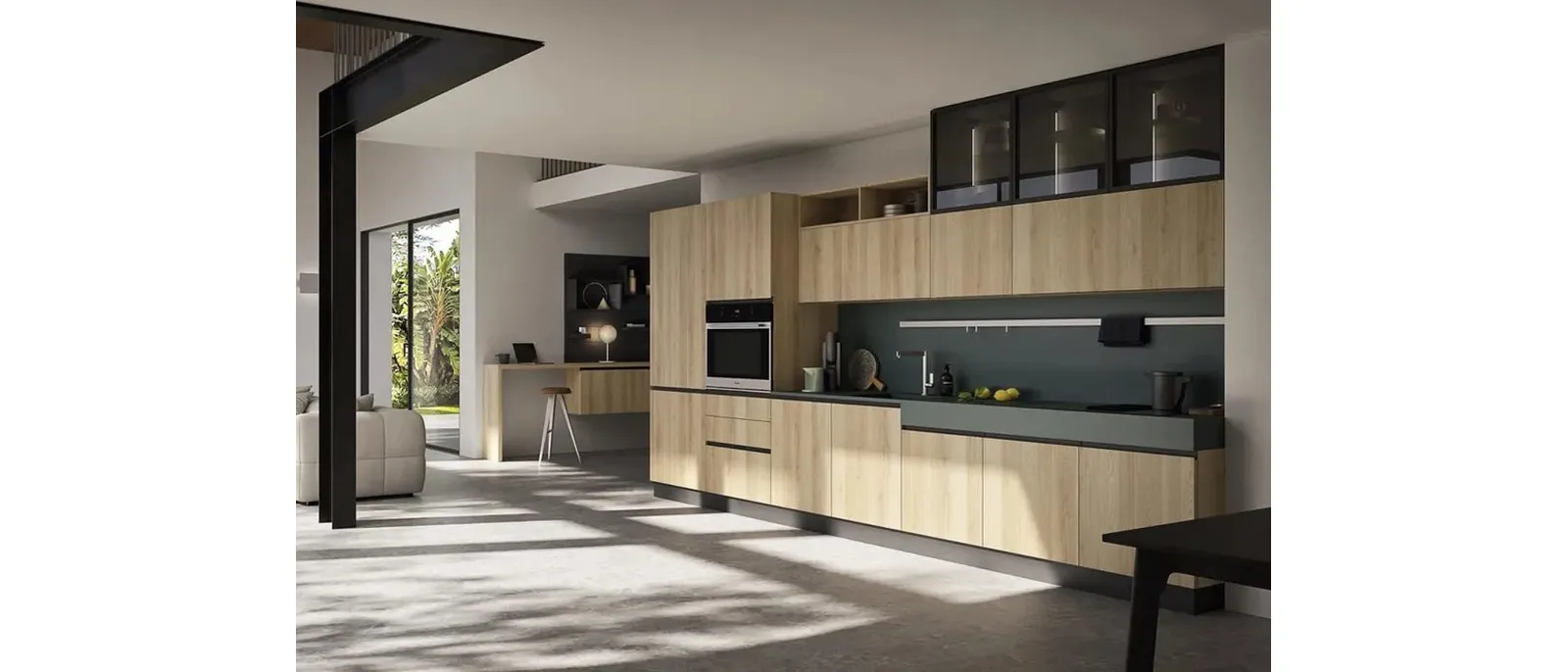 Cucina Moderna lineare Up Design 03 di Ar-Tre